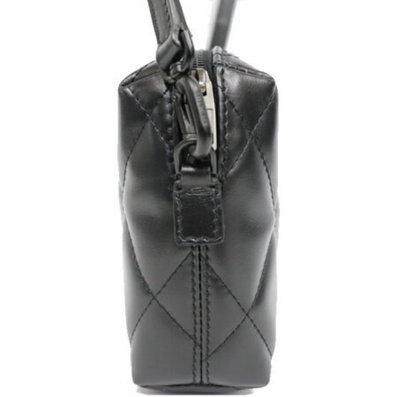 BALENCIAGA Mini Shoulder Camera Bag Crossbody Quilted Leather Black - Picture 3 of 4